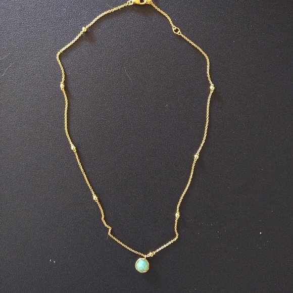 Astley Clarke amazonite necklace in gold vermeil, preloved - Picture 2 of 6